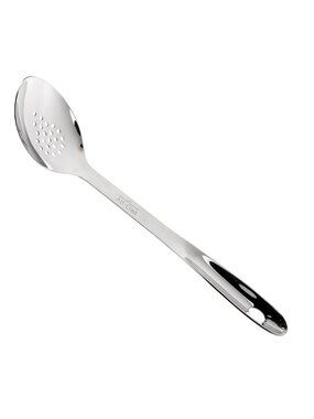 All-Clad Precision Silver Stainless-Steel Slotted Spoon NWT